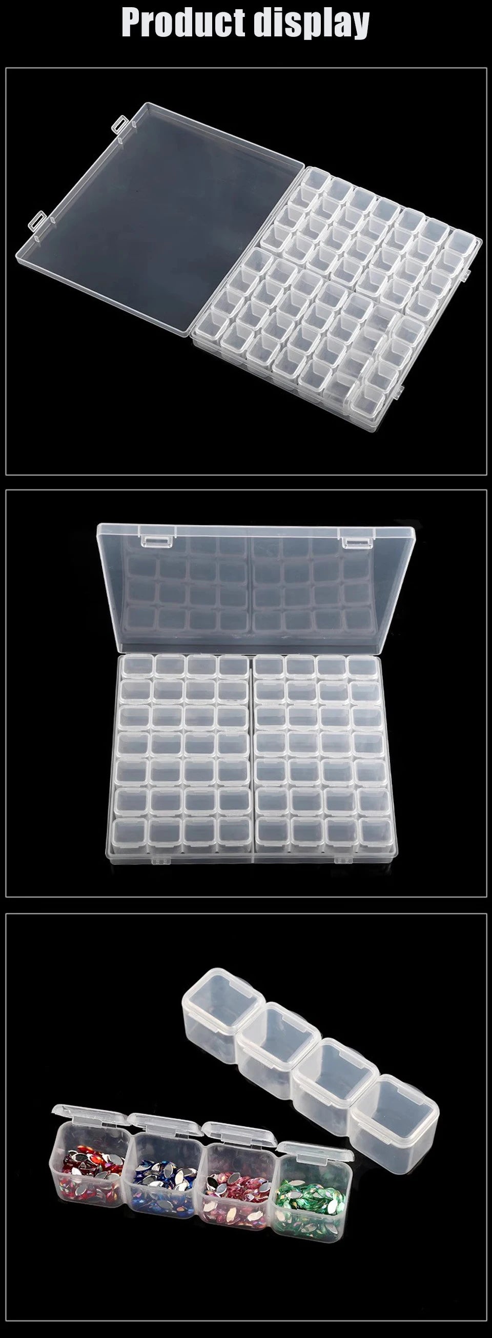 Detachable Grids Plastic Storage Box