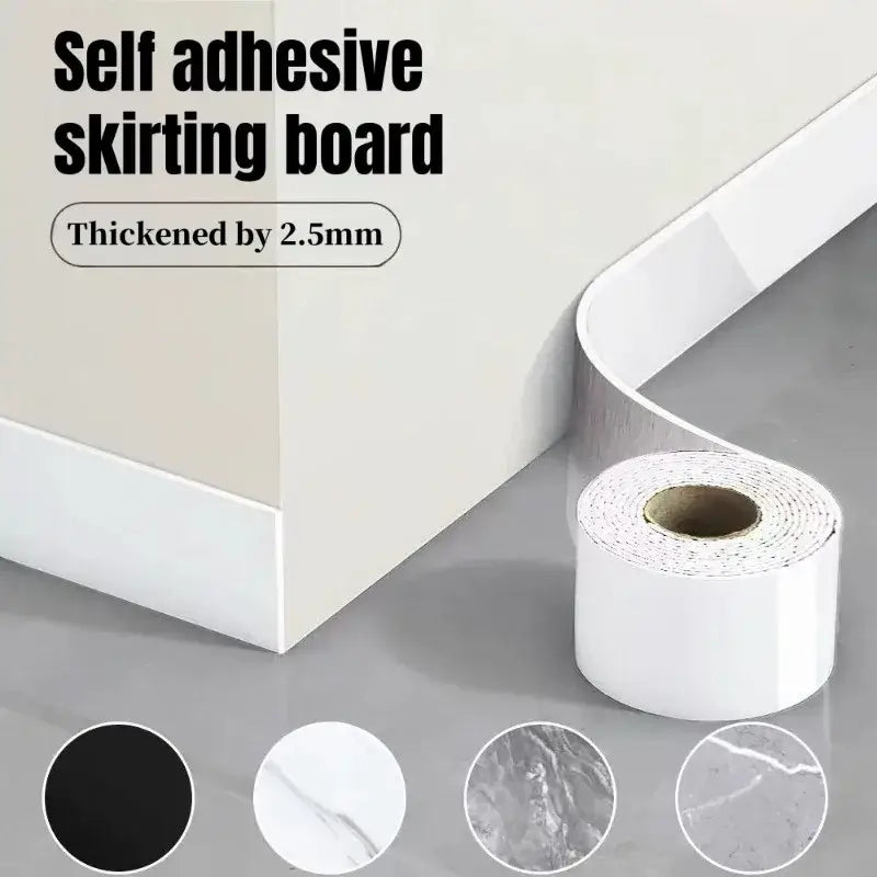 5m Self-Adhesive Foam Skirting Board Wall Sticker
