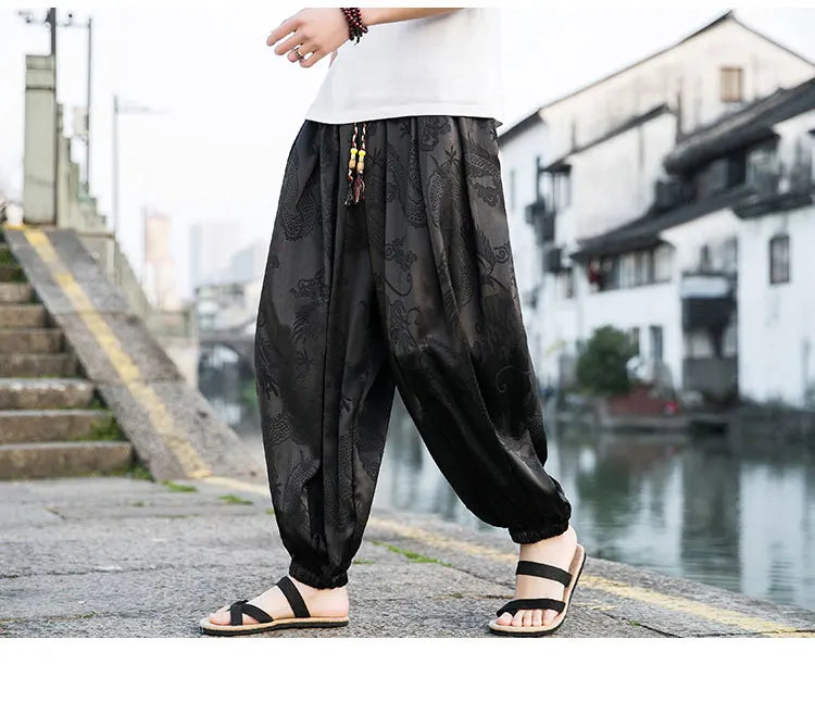 Wide Leg Casual High Quality Male Trousers Brand