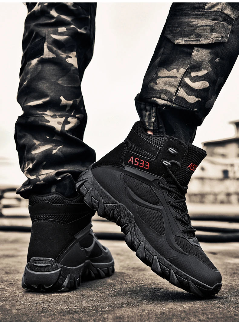 Men's tactical boots anti collision