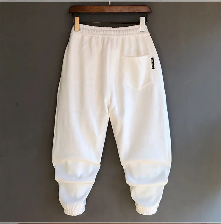 Elastic Waist Drawstring Streetwear HipHop Pants For Man