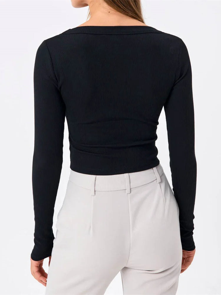 Long Sleeve Crop Top