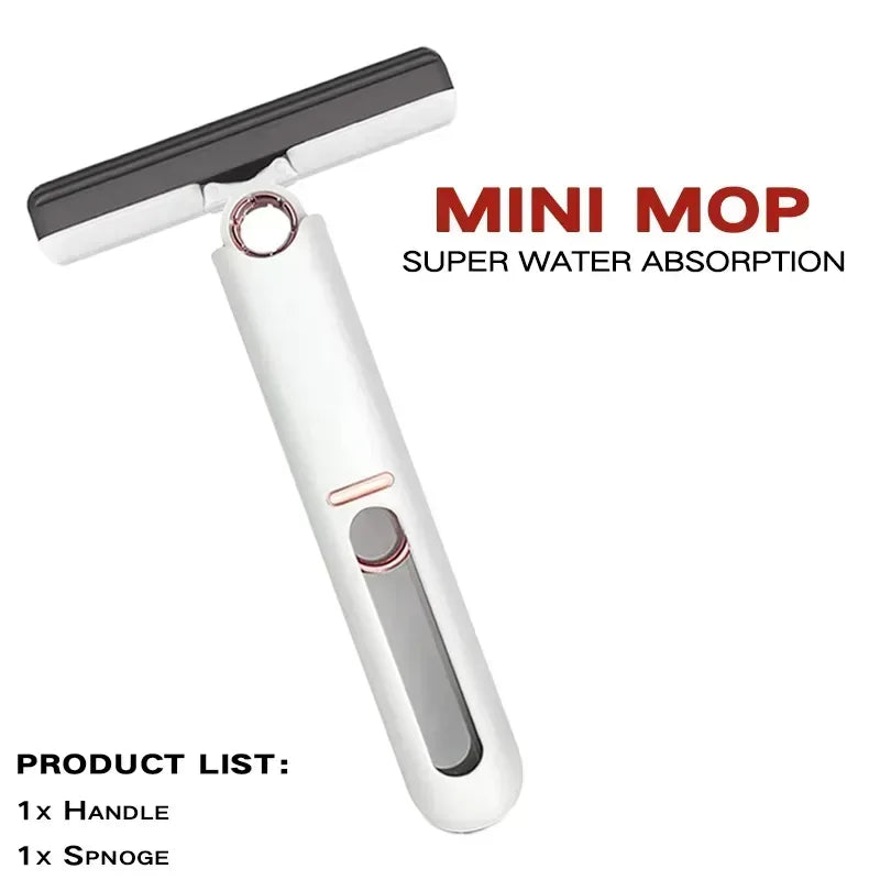 Folding Mini Mop with Self-squeezing 1 Handle 1 Head