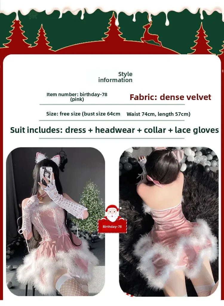 Christmas Rabbit Girl Cosplay Costume
