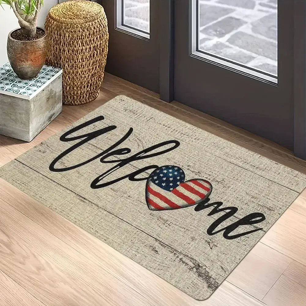 American Flag Non-Slip Welcome Doormat 1 / 40x60CM
