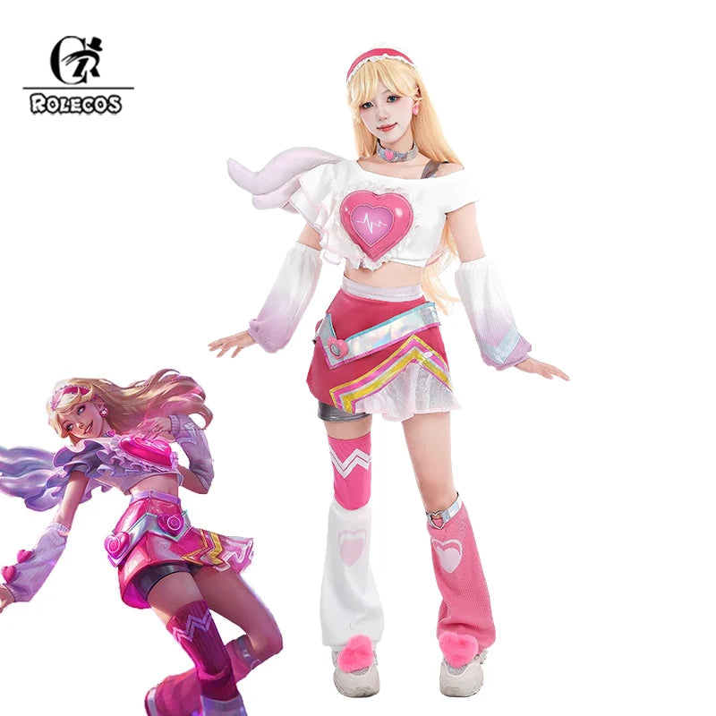 Lovestruck Lux Cosplay Costume – LOL Valentine’s Day Skin Full Set