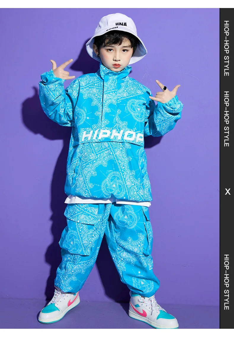 Boy Hip Hop Sweatshirt Joggers Clothes Sets