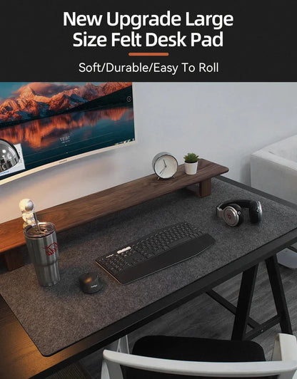Keyboard Mat Gaming Accessories Light Gray / 60X30cm