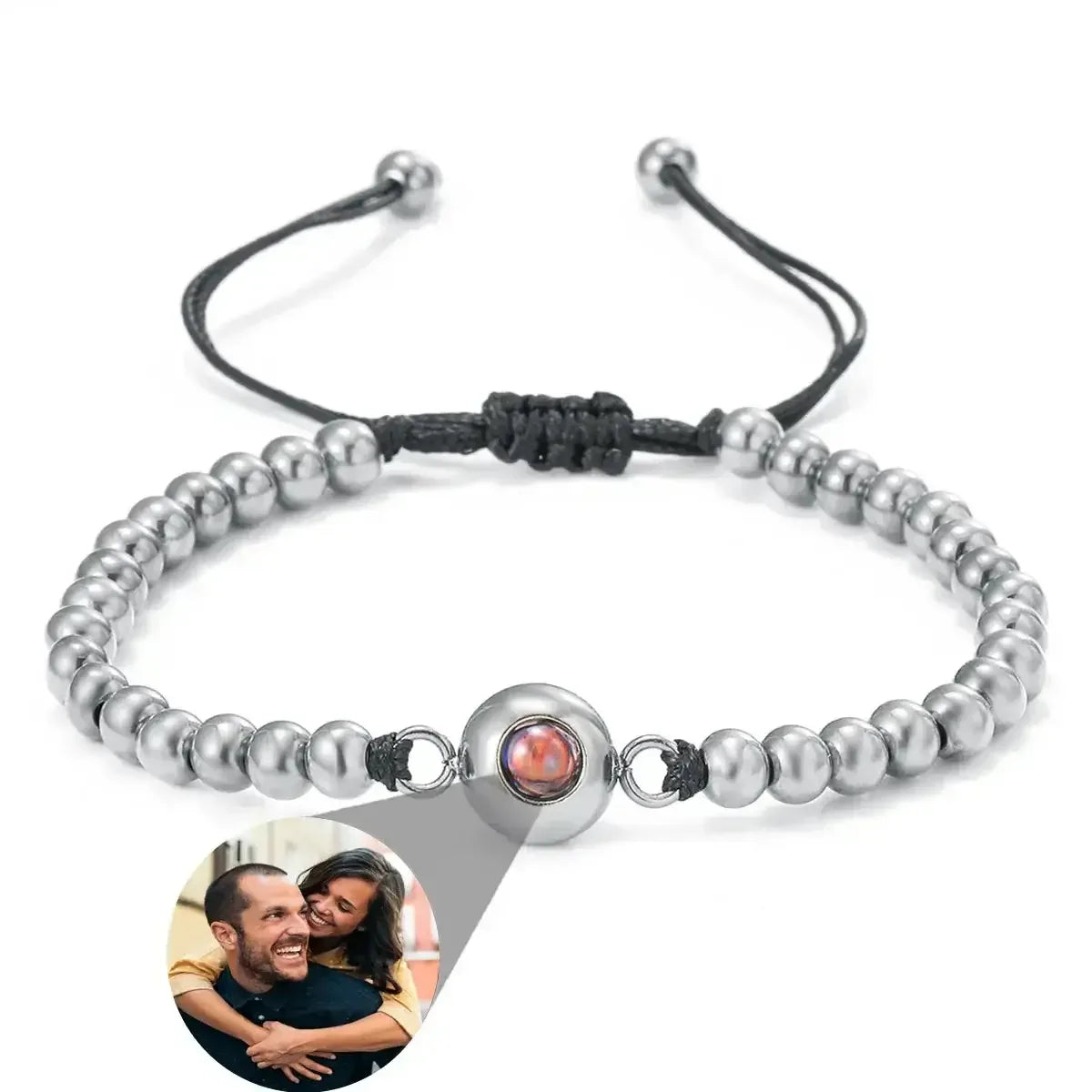 Infinity Projection Bracelet Custom Photo Bracelet Style 6 / United States