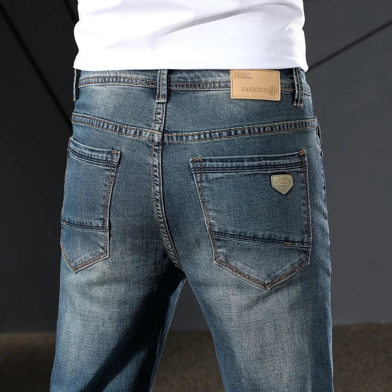 Denim Pants Full Length Trousers Classic Jeans Hombre High Quality Brand