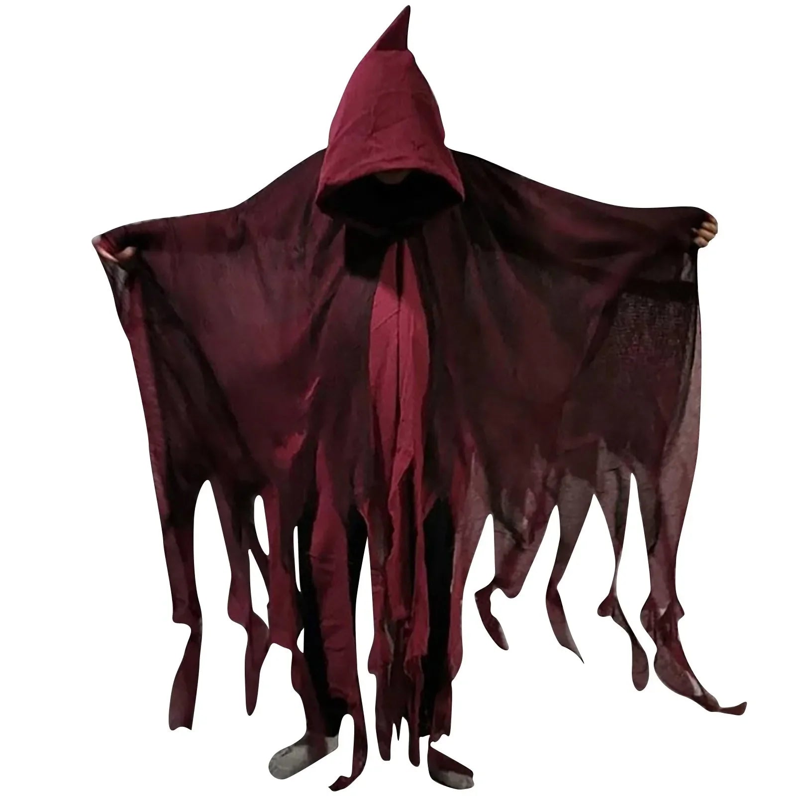 Unisex Halloween Ghost Dementor Hooded Cloak Costume