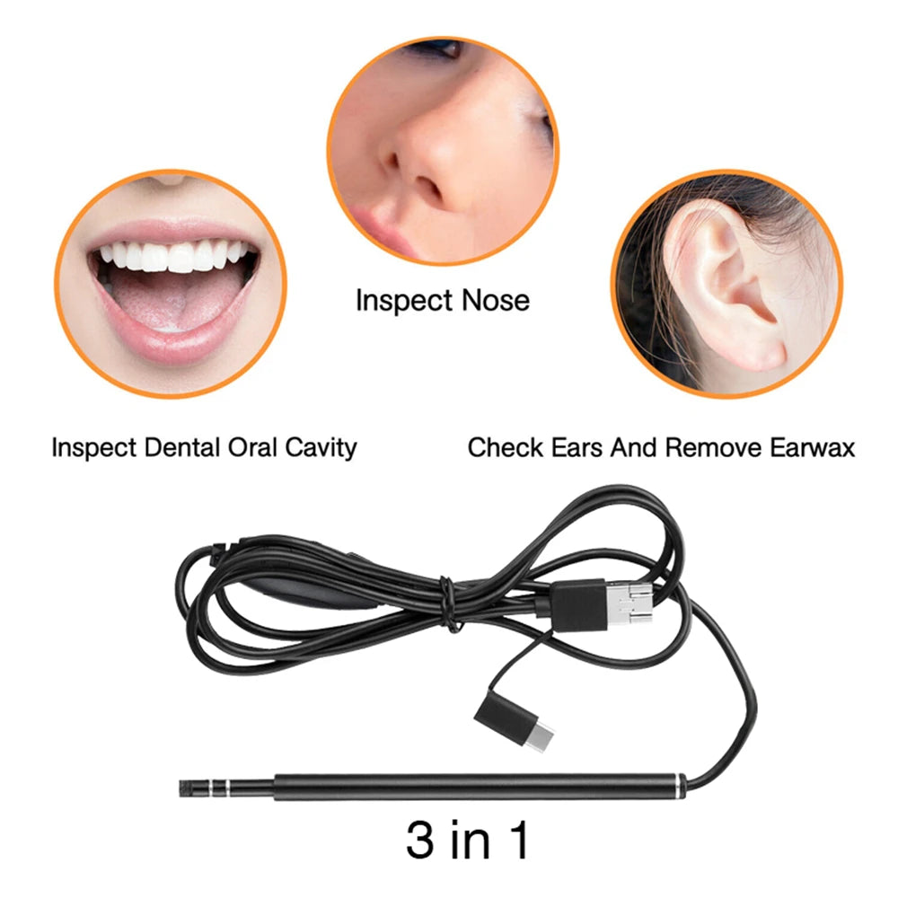 3-in-1 LED Ear Cleaning Endoscope