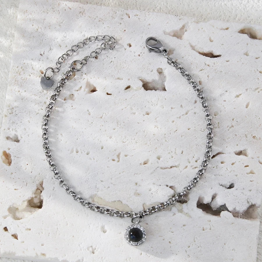 Custom Projection Photo Bracelet – personalized Zircon Chain Memory Jewelry for Women & Men