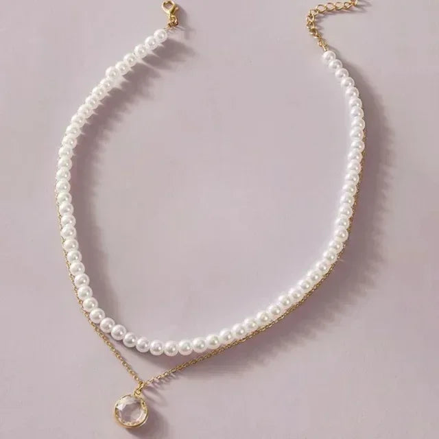 Trend Elegant Jewelry Wedding Big Pearl Necklace 12