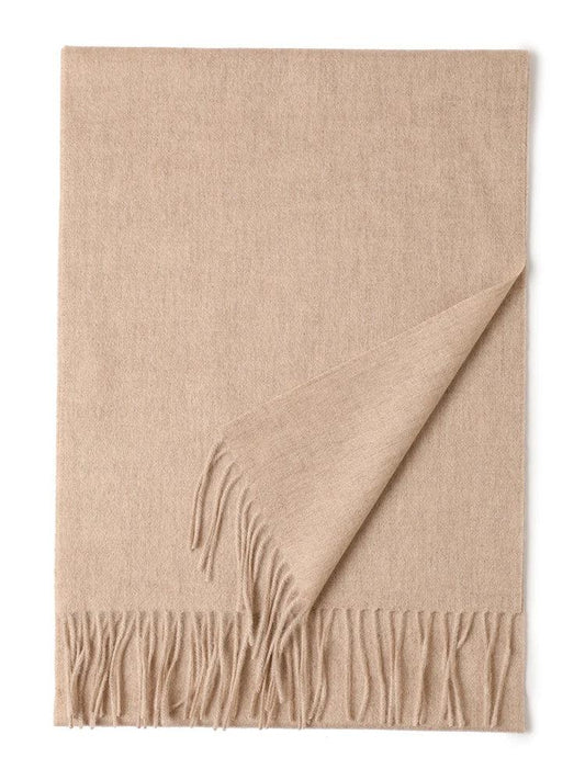 Neck Warm Scarf Autumn Designer Scarf Lady Echarpe Wrap with Tassel Khaki / 200X35 or 180X30CM