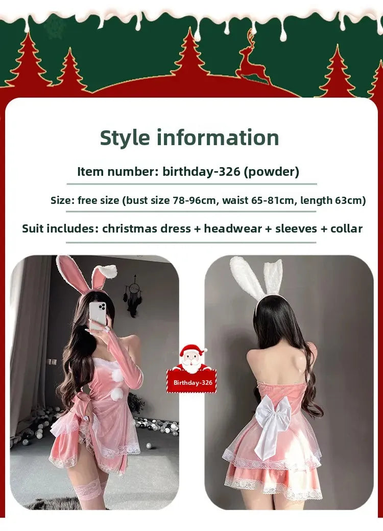 Christmas Rabbit Girl Cosplay Costume