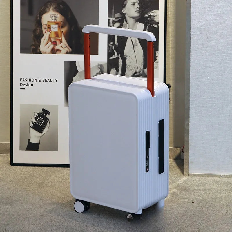 Fashion Width Draw-Bar Luggage Universal Wheel