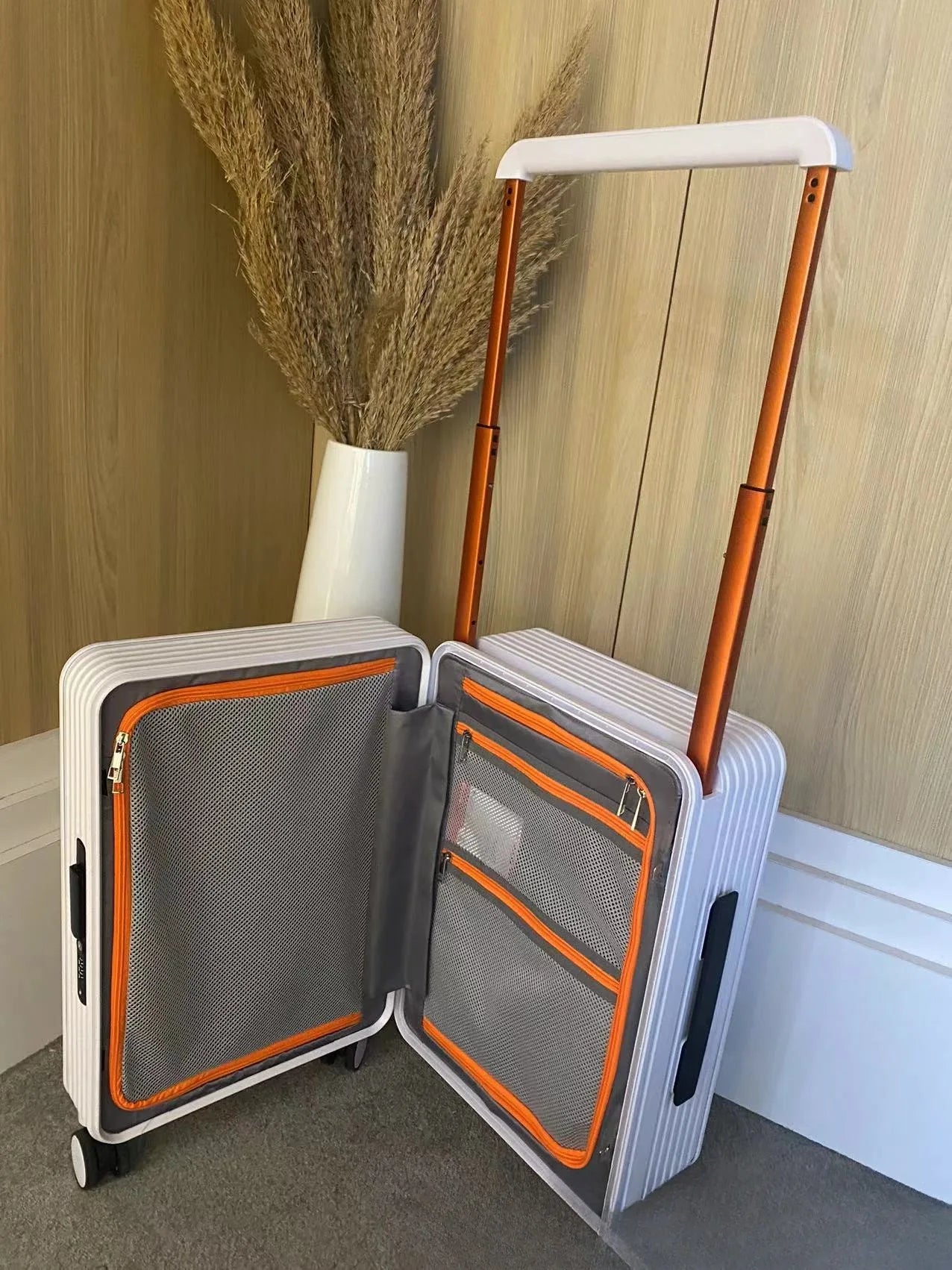 Fashion Width Draw-Bar Luggage Universal Wheel