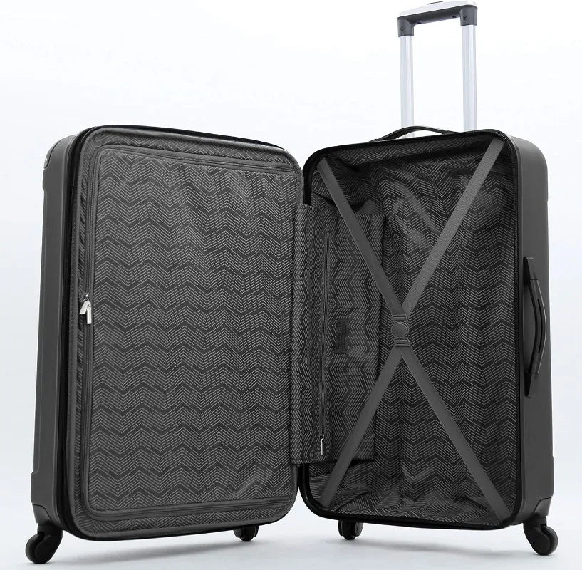 Club 4-Piece Luggage Travel Set, Expandable, Black