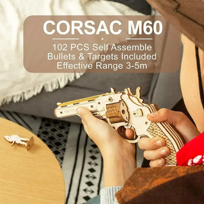 Robotime ROKR DIY 3D Wooden Gun Puzzle Kit LQ501 Shotgun / United States