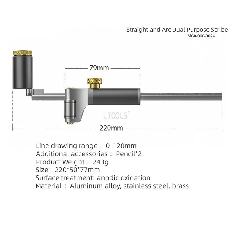 Dual-purpose Scriber Parallel Line