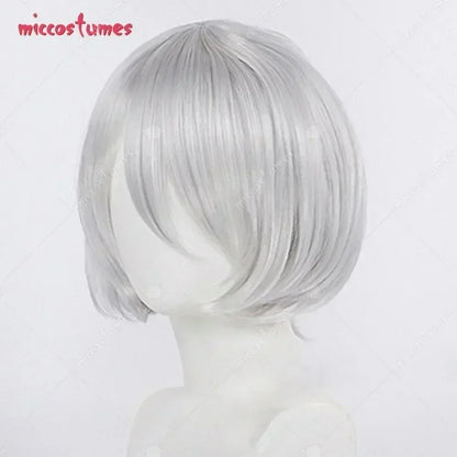 Women’s 2B Cosplay Costume Set – Leotard, Skirt & Accessories wig only / XS（old） / United States