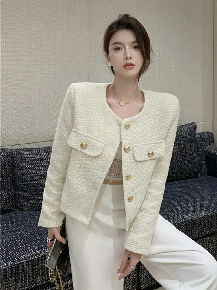 High Quality Fashion Small Fragrance Tweed Jacket