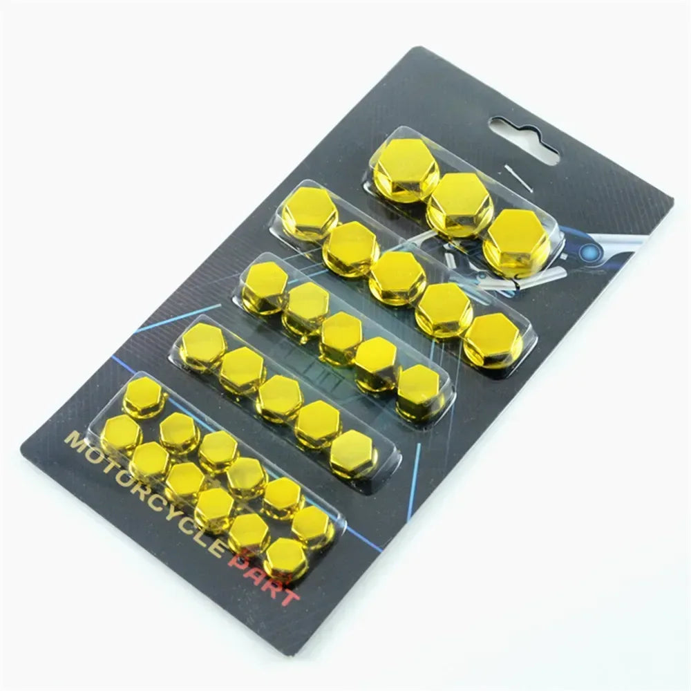 Motorcycle accessories Decoration nut Cover Gold