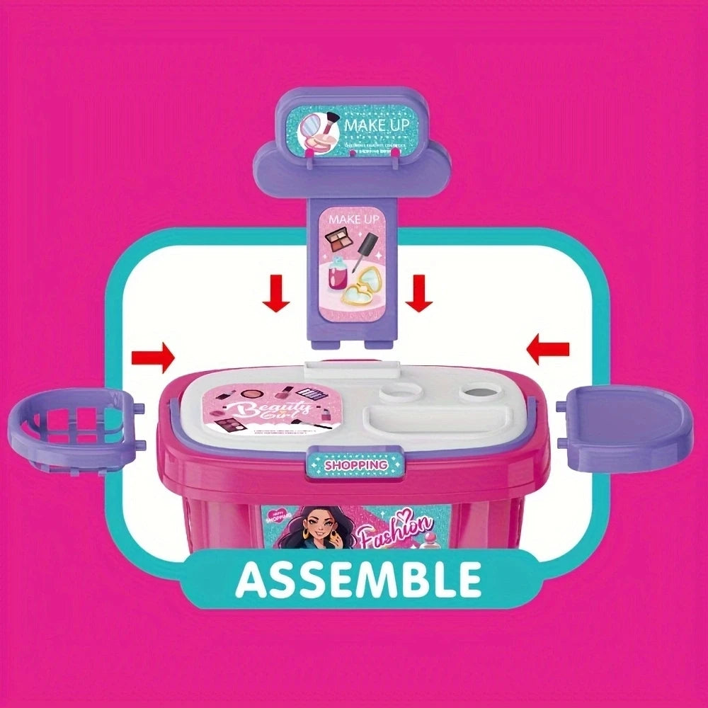 36-Piece Luxury Fashion Makeup & Styling Set for Kids