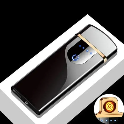 Windproof Metal Lighter 181-Black 1