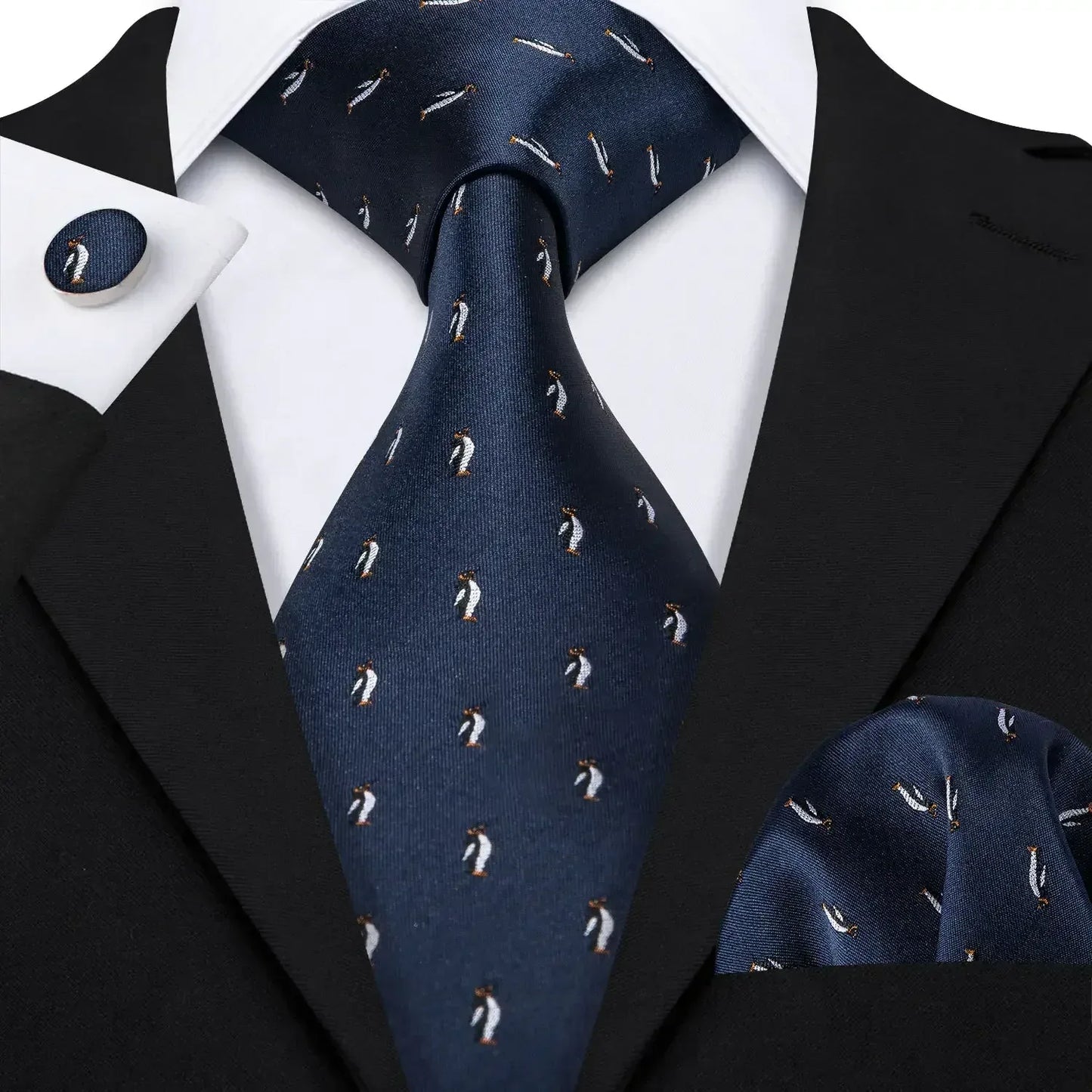 Red Skull Silk Tie Set with Handkerchief – Designer Men’s Necktie for Wedding, Business & Parties 5069 / United States