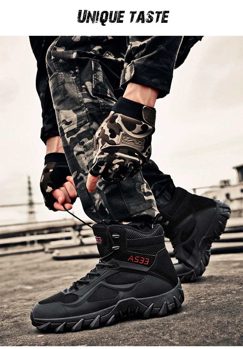 Men's tactical boots anti collision