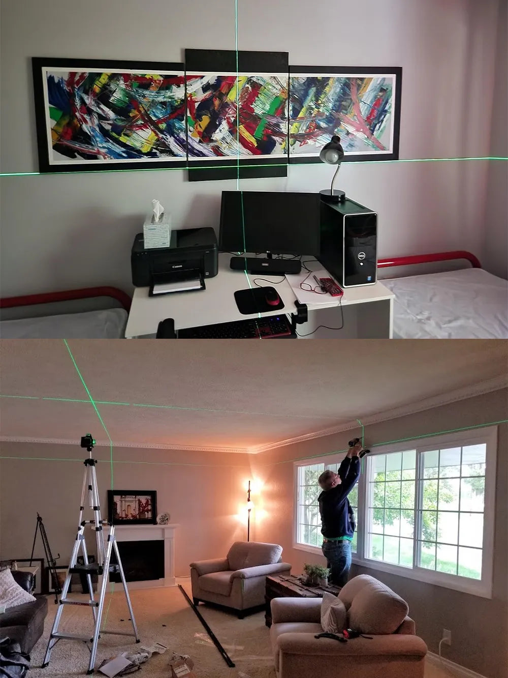 Laser Lines Horizontal And Vertical With Remote Control