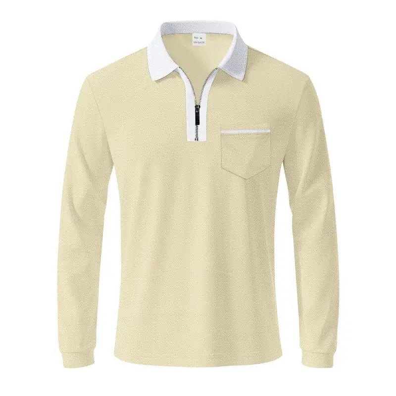 Men’s Quick-Dry Long Sleeve Polo Shirt