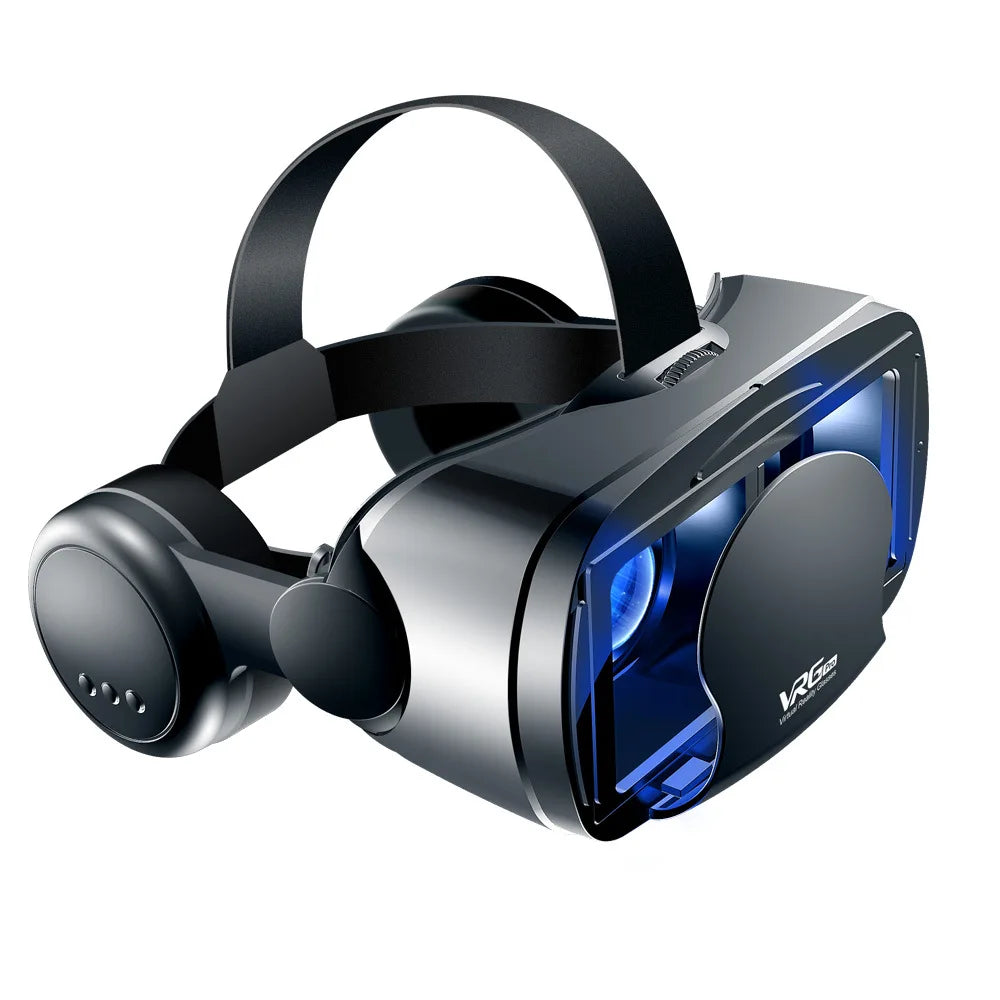 VRG Pro 3D VR Headset with Adjustable Lenses – Immersive Smart Glasses for 3.5–7” Smartphone