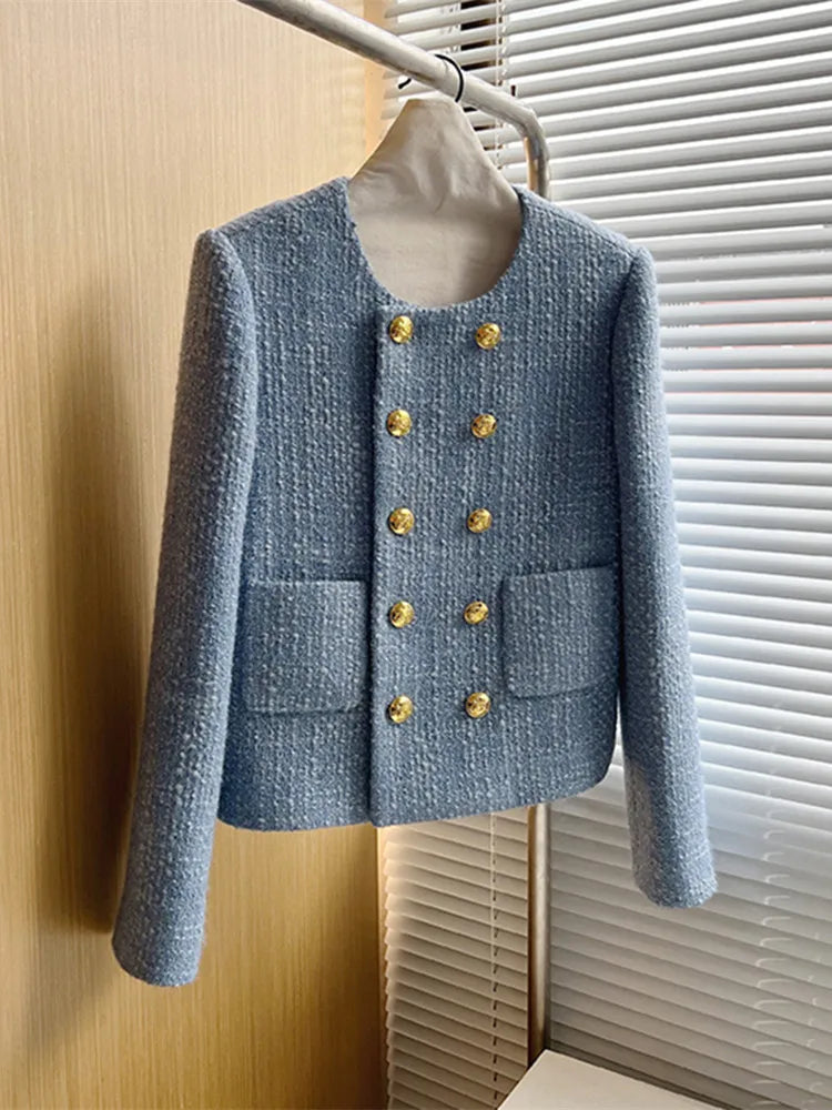 Autumn Winter Brand Luxury Tweed Short Jacket