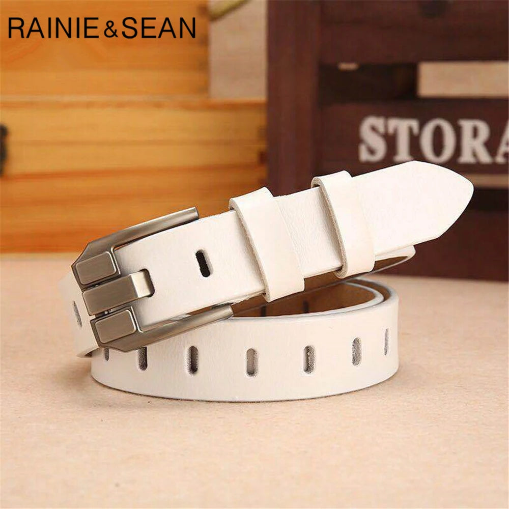 Leather Cowskin High Quality Solid Ladies Belt