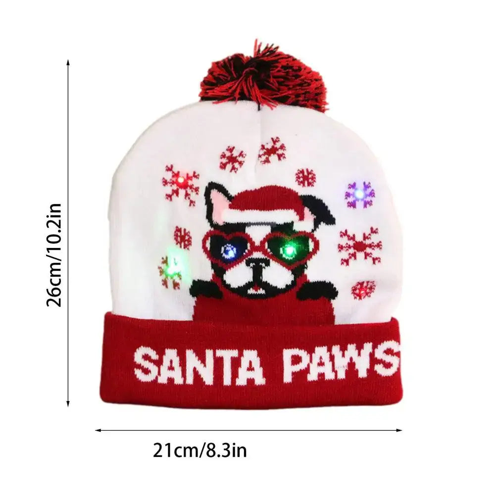 LED Christmas Beanie Hat