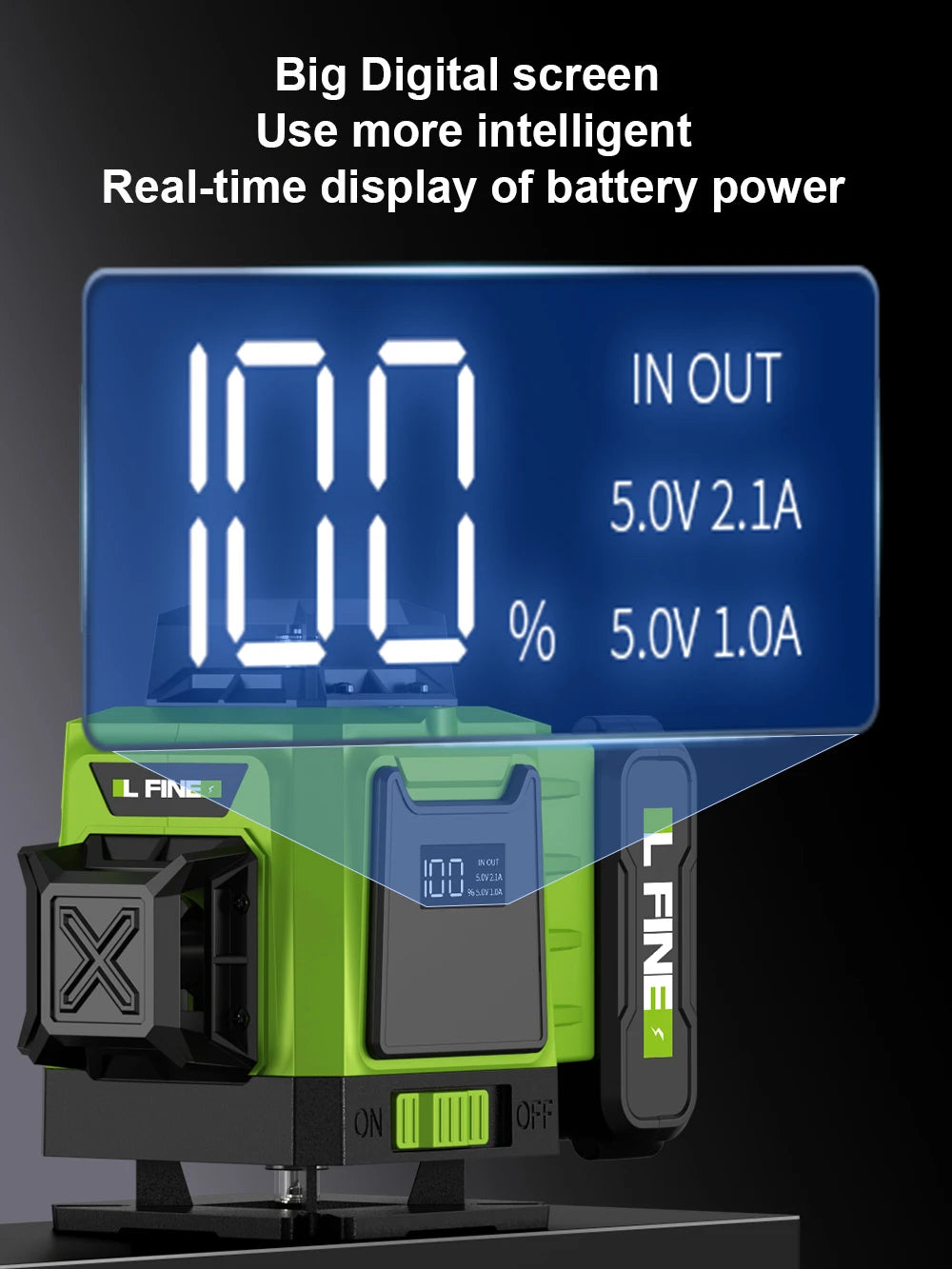 Laser Lines Horizontal And Vertical With Remote Control