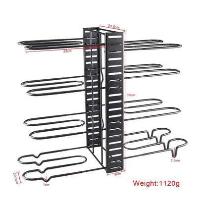 8 Tiers Pan Pot Organizer Rack Multi-layer Iron Wire 1 / United States