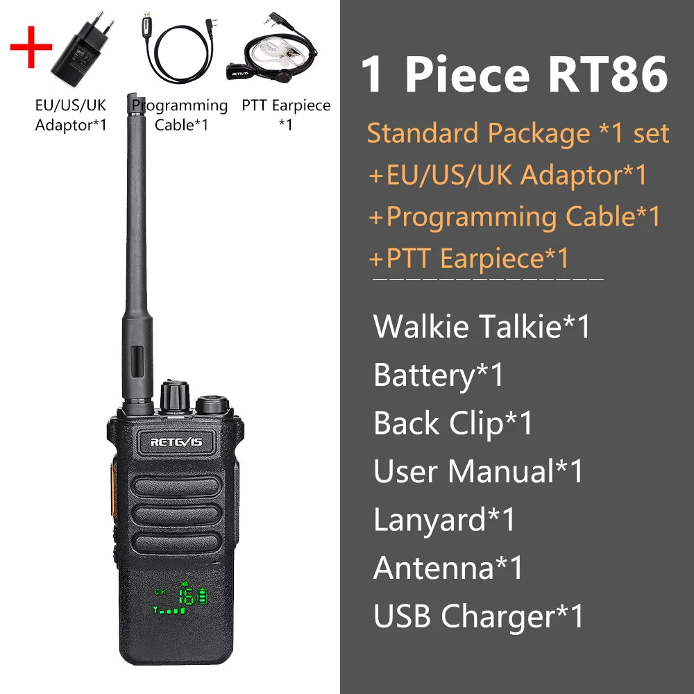 10W Retevis Walkie Talkie Long Range