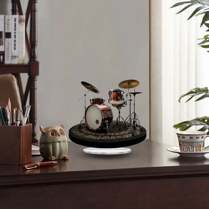 Creative Acrylic Desktop Ornament – 2D Drum Stand Hand Figure