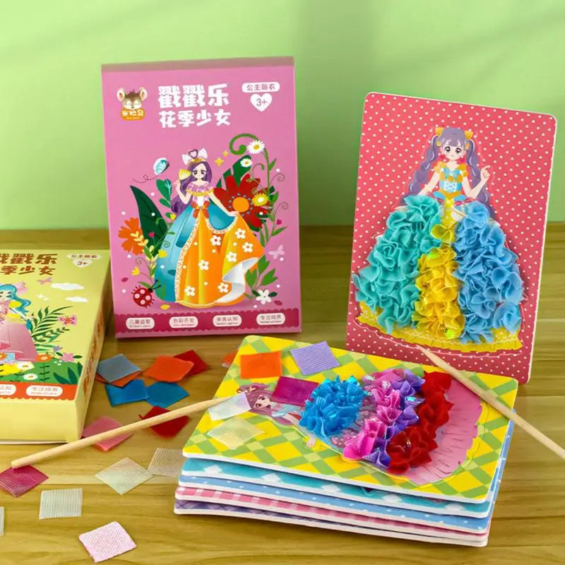 DIY Princess Painting & Sticker Craft Kit for Kids