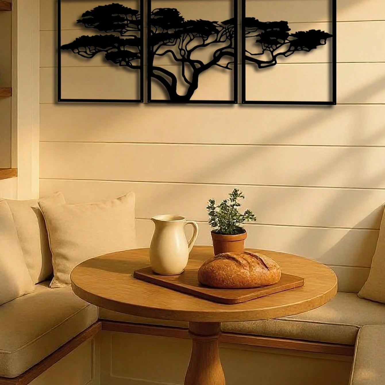 Handmade African Baobab Tree Metal Wall Art