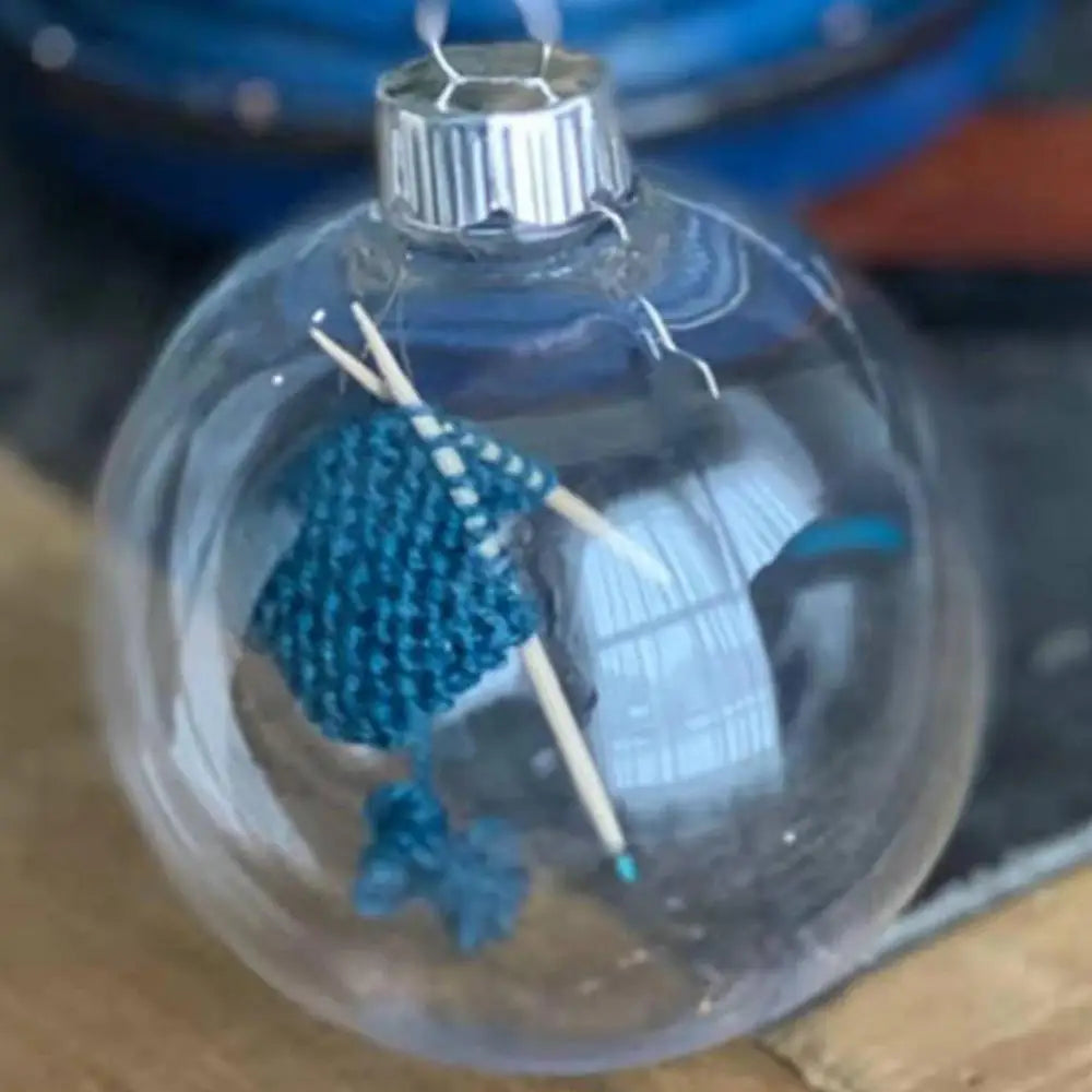 12CM Transparent Christmas Ball Ornaments