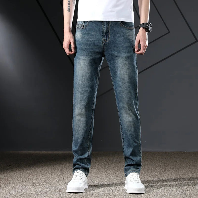 Denim Pants Full Length Trousers Classic Jeans Hombre High Quality Brand