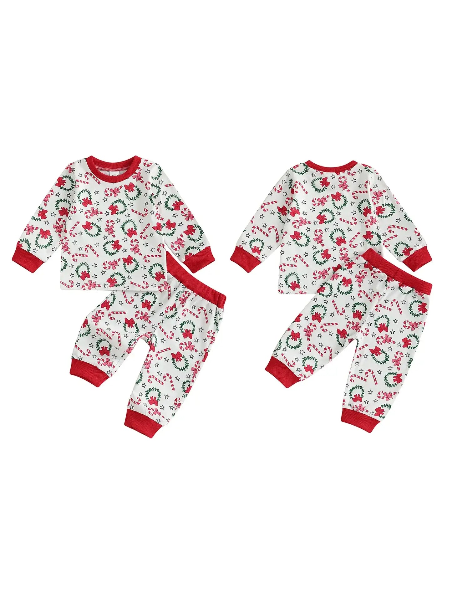 Toddler Christmas Pajama Set Red / 3-4 Years / United States