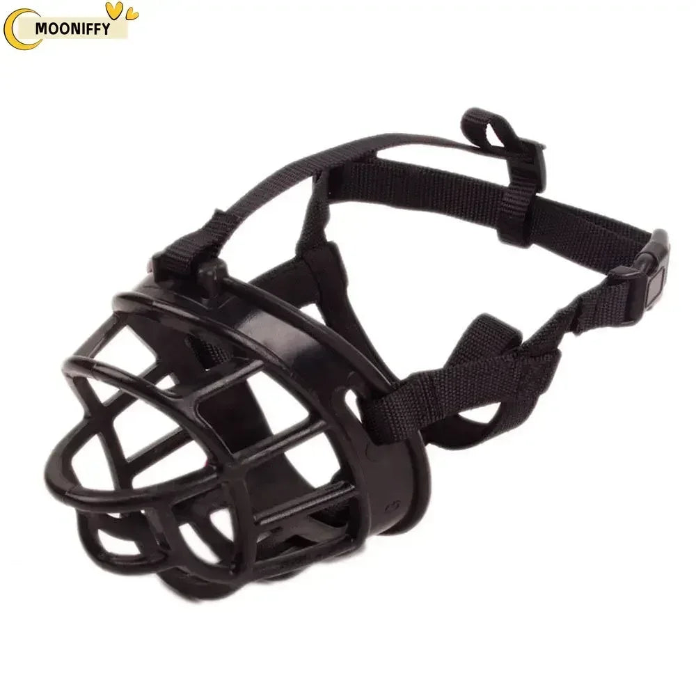 Soft Silicone Pet Muzzle Breathable Basket black / SIZE 1