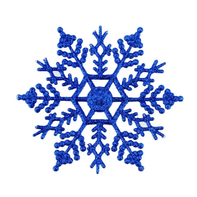 Pack Multi-Color Fake Snowflakes White 12pcs / United States