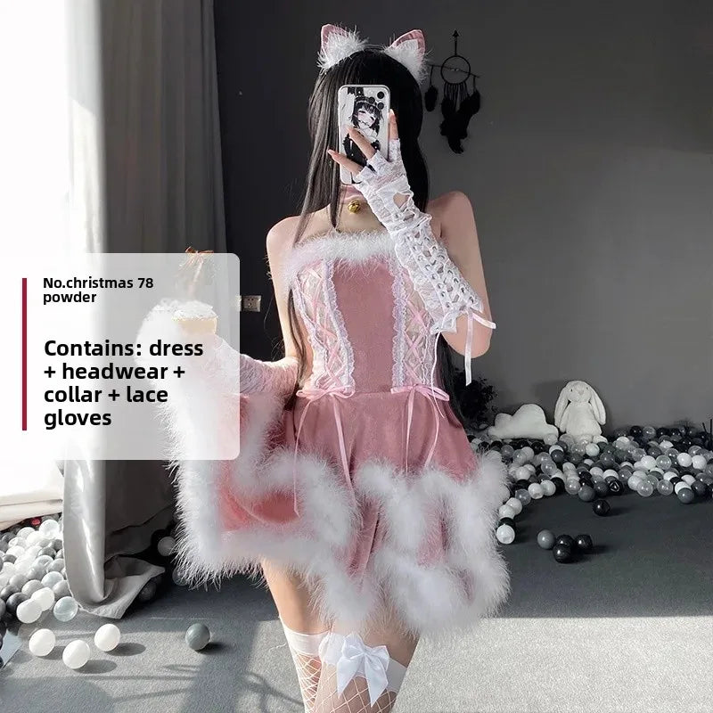 Christmas Rabbit Girl Cosplay Costume
